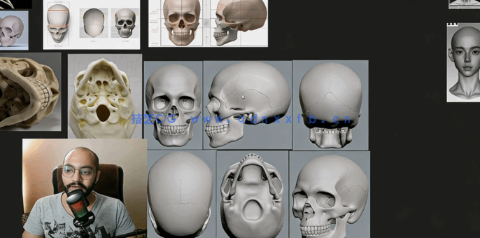Blender头部雕刻完全新手指南视频教程(图2)
