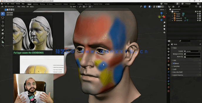 Blender头部雕刻完全新手指南视频教程(图3)