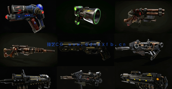 Blender游戏狙击枪模型完整制作流程视频教程(图2)