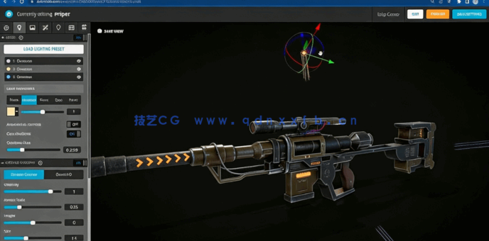 Blender游戏狙击枪模型完整制作流程视频教程(图6)