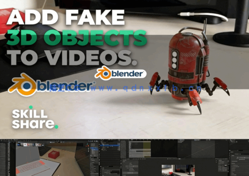 Blender将CGI元素无缝合成到实拍镜头中视频教程(图5)