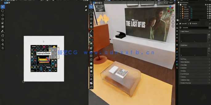 Blender 3D房间场景实践制作工作流程视频教程(图5)
