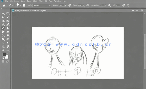 PS将手绘角色作品转换为动画工作流程视频教程(图4)