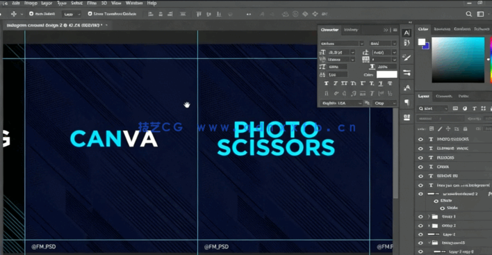  PS制作现代流行效果文字样式视频教程(图2)