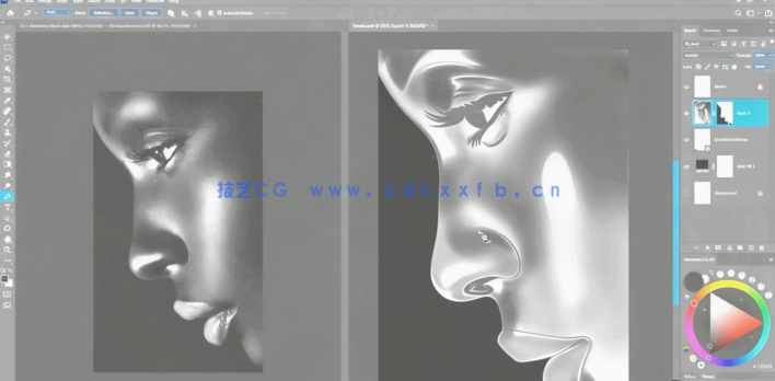 PS创建逼真铅笔肖像效果技巧工作流程视频教程(图3)