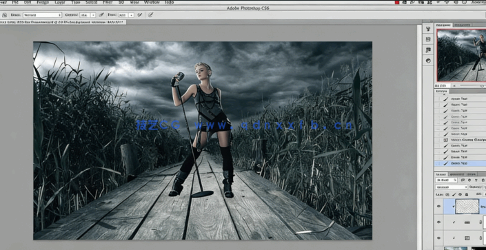  PS创建火焰效果人像海报素材合成视频教程(图2)