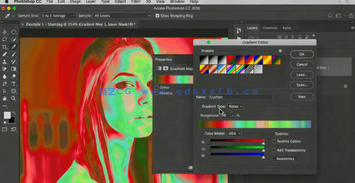 PS人物图像调色滤镜视频教程(图3)