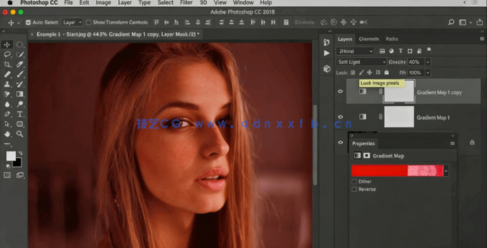 PS人物图像调色滤镜视频教程(图5)