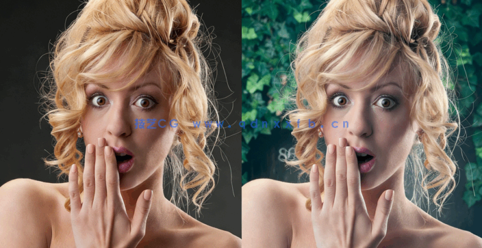 PS保留肖像头发丝细节替换黑色或深灰色背景技巧视频教程(图5)