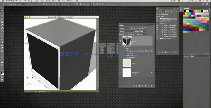 PS中平面转换立体空间图像效果视频教程(图5)