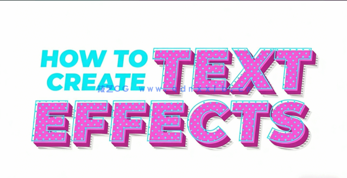 PS中创建不同风格3D文字效果醒目海报是教程(图1)