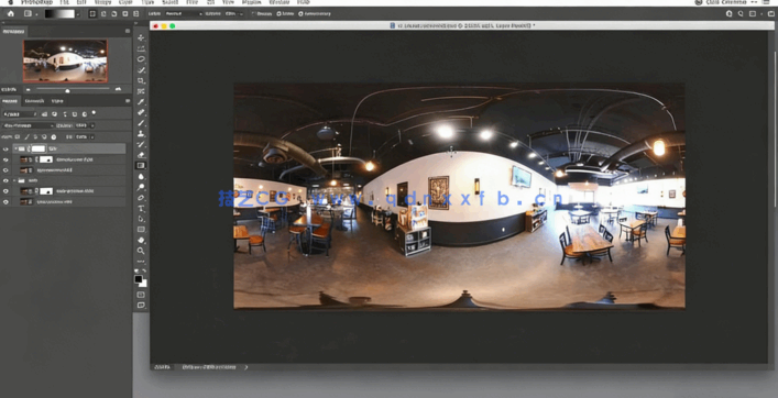 PS中创建修饰合成360o VR摄影图像视频教程(图4)