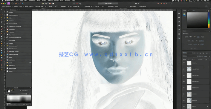 PS中人像修饰细微磨皮柔化技巧视频教程(图1)