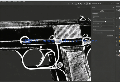 Substance Painter游戏手枪和研磨机材质纹理制作视频教程(图4)