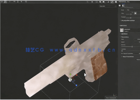 Substance Painter游戏手枪和研磨机材质纹理制作视频教程(图5)