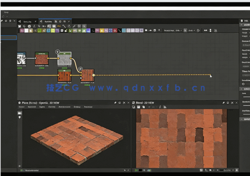 Substance Designer破损屋顶瓦片材质制作视频教程(图1)