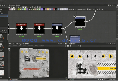 Substance Designer逼真混凝土材质制作流程视频教程(图1)