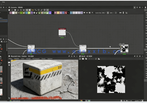 Substance Designer逼真混凝土材质制作流程视频教程(图2)