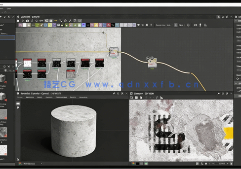 Substance Designer逼真混凝土材质制作流程视频教程(图3)