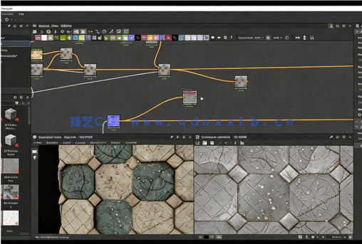 Substance Designer破的瓷砖材质实例制作流程视频教程(图4)