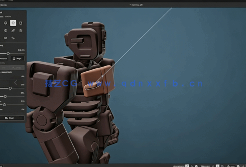 Substance Modeler复杂科幻3D机器人设计视频教程(图5)