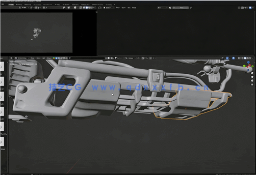 科幻游戏武器3D概念制作流程视频教程第二季 - 纹理设计(图4)