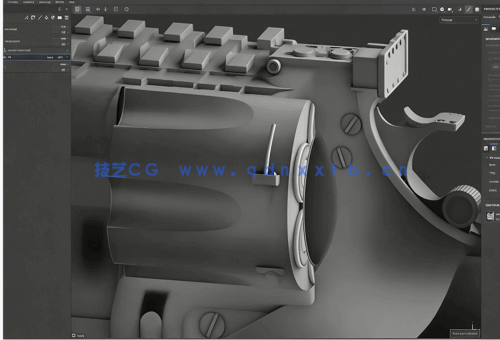 Substance Painter游戏左轮手枪纹理贴图技术视频教程(图5)