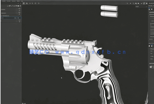 Substance Painter游戏左轮手枪纹理贴图技术视频教程(图7)