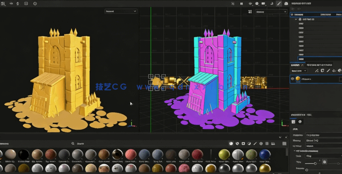 Blender游戏堡垒模型全流程制作视频教程(图3)