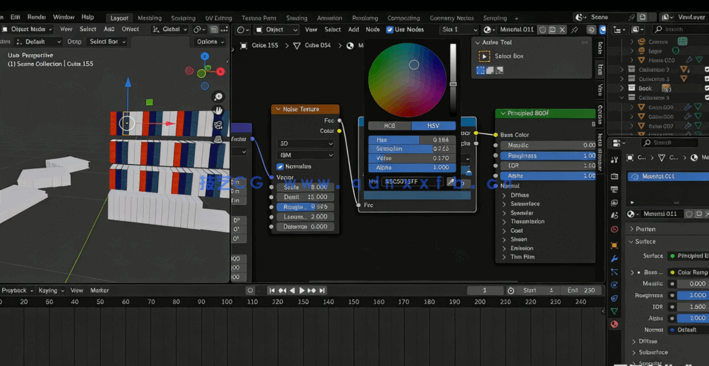 Blender秋日书店迷你小世界建模制作视频教程(图3)
