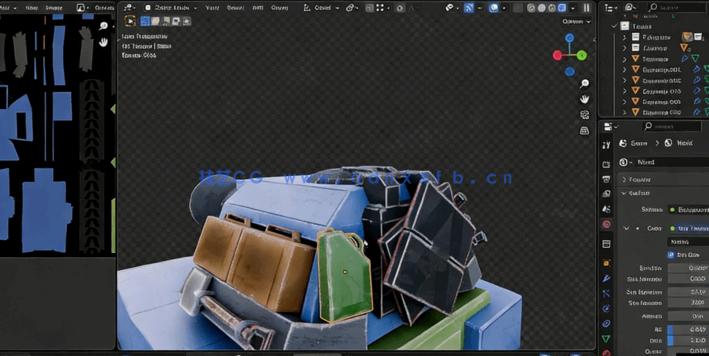 Blender游戏模型资产完整制作工业化流程视频教程(图2)