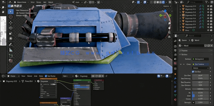 Blender游戏模型资产完整制作工业化流程视频教程(图4)