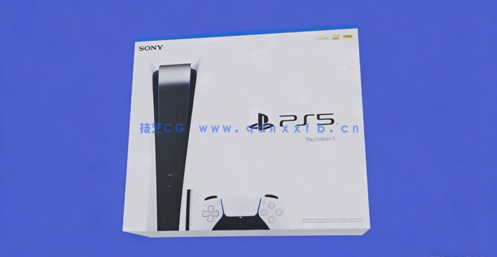 Blender索尼PS5游戏机丝滑过渡动画制作视频教程(图2)