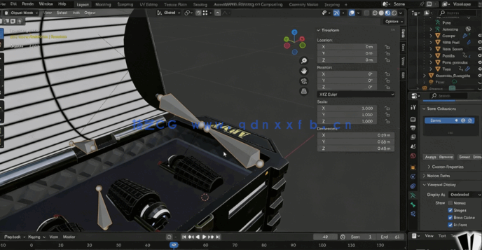 Blender游戏道具资产建模技术训练视频教程(图5)