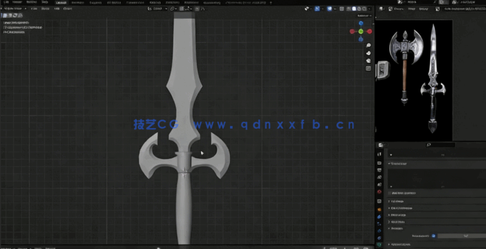 Blender游戏模型资产建模实战项目大师级视频教程(图6)