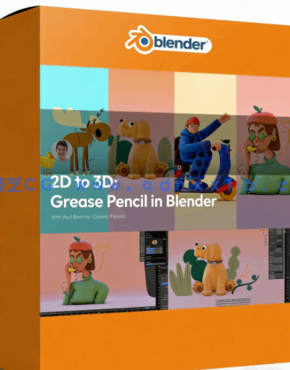 Blender 2D手绘风格角色转化为3D模型技术视频教程(图1)