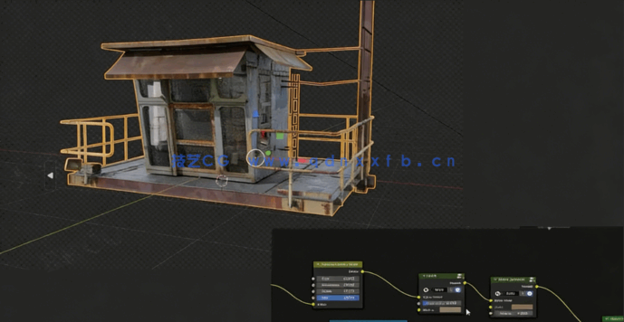 Blender赛博朋克咖啡吧场景完整制作流程视频教程(图4)