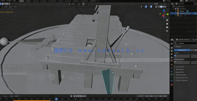 Blender与UE5中世纪绞刑架实例制作视频教程(图4)
