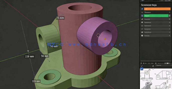 Blender建筑机械工程精准建模核心技术训练视频教程(图2)