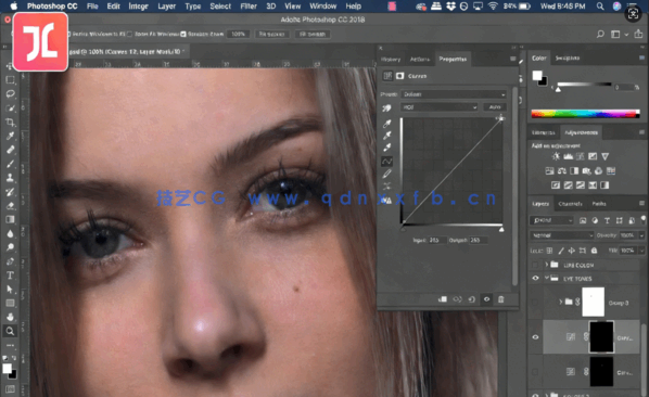 PS人像修饰照片编辑完整处理视频教程(图2)