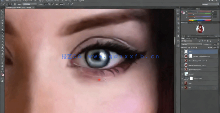 PS人物图像科幻数字绘画绘制效果修饰视频教程(图4)