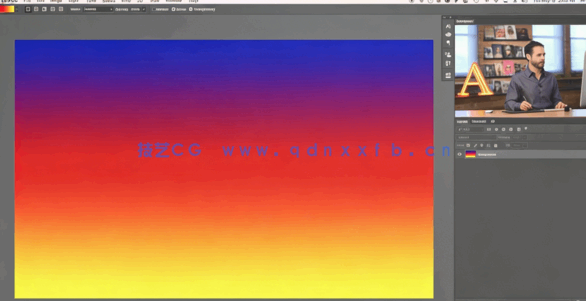 PS中为天空添加渐变色彩处理技巧视频教程(图2)