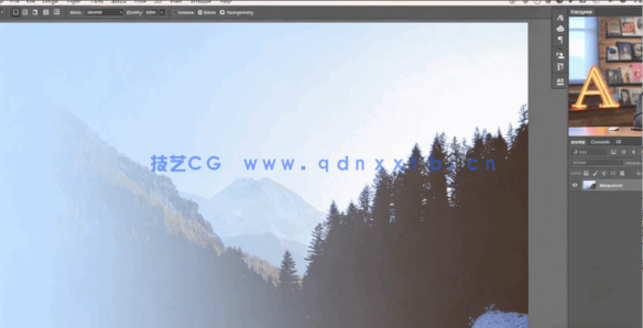 PS中为天空添加渐变色彩处理技巧视频教程(图3)