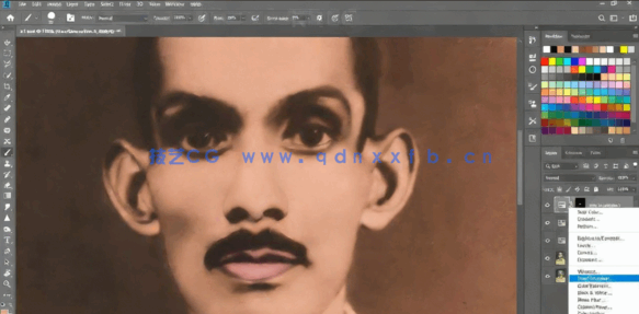 PS老旧破损照片后期修复还原技巧视频教程(图2)