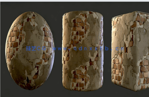Substance Designer旧砖块老砖头纹理制作视频课程(图2)