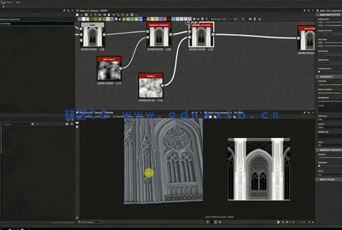 Substance Designer哥特式建筑科隆圆顶材质纹理制作视频教程(图5)