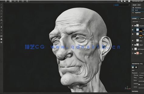 Substance Painter逼真人类皮肤纹理实例制作视频教程(图6)