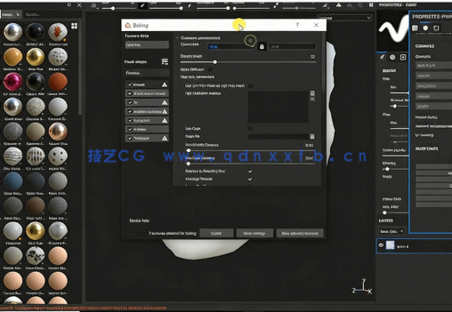 Substance Painter地面墙壁岩石纹理实例制作视频教程(图6)