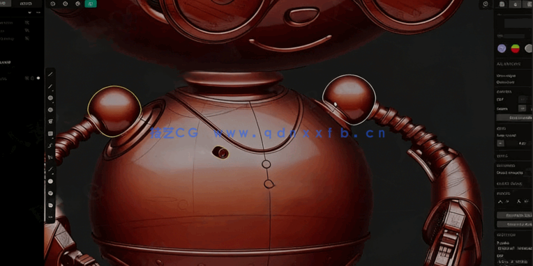 Blender与Plasticity科幻机器人完整制作工作流程视频(图3)