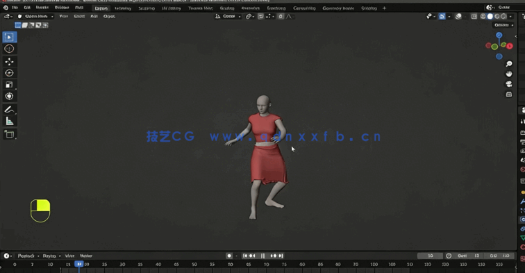 Blender 3D逼真布料仿真技术训练视频教程(图3)